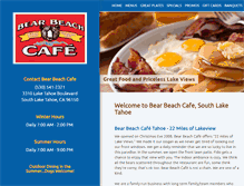 Tablet Screenshot of bearbeachcafe.com